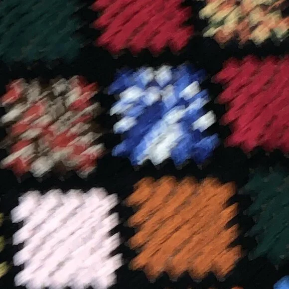 Vtg GRANNY SQUARE AFGHAN Crochet Cottage Core Throw Blanket 66”x43” T100 - Picture 3 of 12